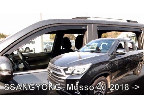 Ανεμοθραύστες Heko για Ssangyong Musso (2018+) sedan- 4τμχ. εμπρός και πίσω