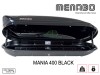 Μπαγκαζιέρα οροφής Menabo Mania 400 Black, Max 75kg, 1640x360x790mm