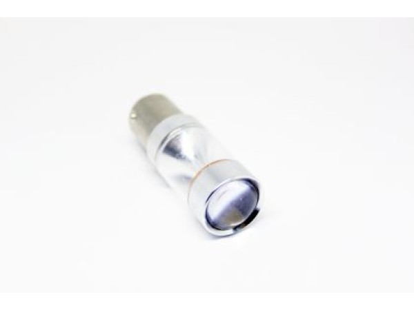 Led λάμπα τύπου BA15W με 6 SMD led 2323 και ανακλαστήρα - διπλού φωτισμού λευκή - 1τμχ.