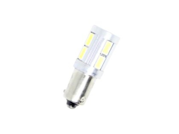 Led λάμπα για 24 V τύπου BA9S 5W με 10 SMD led - 1τμχ.