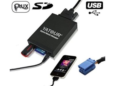 USB / MP3 Changer για Vw Golf 4 / Bora / Passat / Polo / T5 / Sharan / Beetle / Audi A2, A3, A4, A6, A8, TT / SEAT Alhambra, Arosa, Cordoba, Ibiza, Leon, Toledo / Skoda Fabia, Octavia, Superb - με 8 pin port