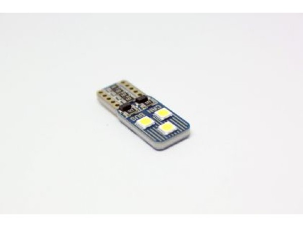 Led λάμπα τύπου T10 με 6 led 3030 - CANBUS - 1τμχ.