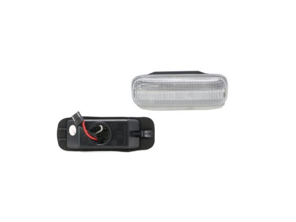Led φλας φτερού για Mercedes ML W163 (1999-2005) - χρωμίου με τρεχούμενο φλας - σετ 2 τμχ.