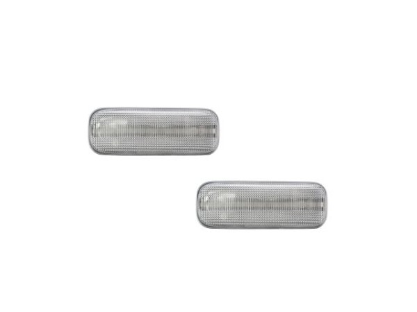Led φλας φτερού για Mercedes ML W163 (1999-2005) - χρωμίου με τρεχούμενο φλας - σετ 2 τμχ.