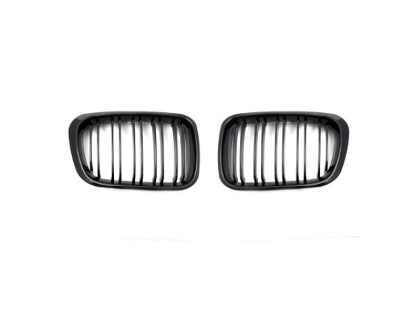 Μάσκα για BMW E46 sedan / combi (1998-2001) και compact (2001-2005) - μαύρη Piano Design - 2τμχ.