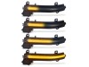 Τρεχούμενα led φλας για καθρέφτες για BMW i3, X1 E84, E90, F20, F21, F22, F23, F30, F31, F34, F32, F33, F10, F11, F07, F01, D02, D04 (2011-2019) - φιμέ με τρεχούμενο φλας - σετ 2τμχ.