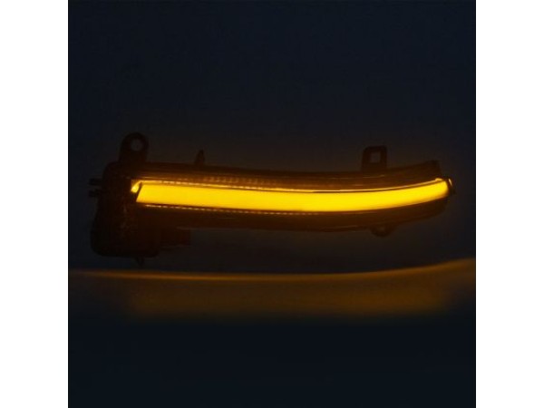 Τρεχούμενα led φλας για καθρέφτες για BMW i3, X1 E84, E90, F20, F21, F22, F23, F30, F31, F34, F32, F33, F10, F11, F07, F01, D02, D04 (2011-2019) - φιμέ με τρεχούμενο φλας - σετ 2τμχ.
