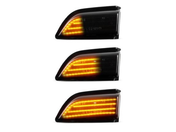 Τρεχούμενα led φλας για καθρέφτες για Volvo XC60 (2008-2013) - φιμέ με τρεχούμενο φλας - σετ 2τμχ.