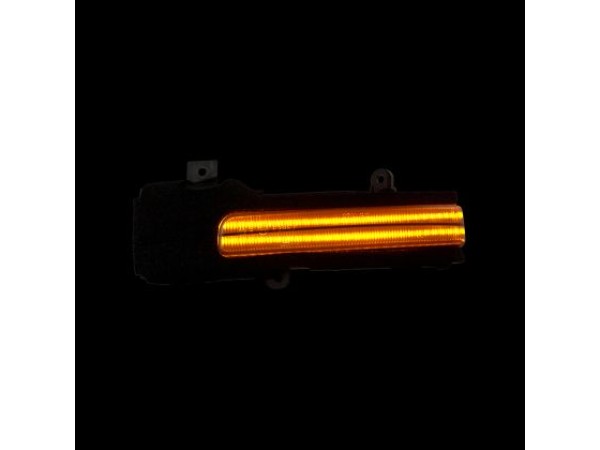 Τρεχούμενα led φλας για καθρέφτες για Mitsubishi ASX, L200 (2005+), Pajero, Pajero Sport (2008+), Outlander (2012+) - φιμέ με τρεχούμενο φλας - σετ 2τμχ.