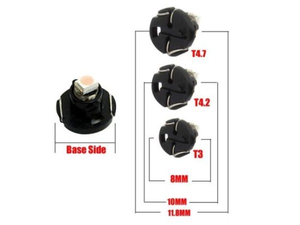 Led λάμπα τύπου T4.7 2W λευκή - 1τμχ.