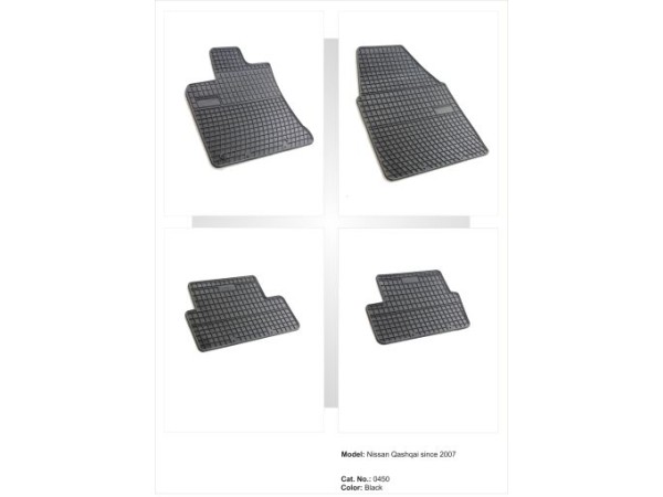Λαστιχένια πατάκια Frogum για Nissan Qashqai (2007-2013) - 4τμχ.
