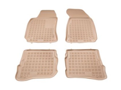 Λαστιχένια πατάκια Rezaw-Plast για VW Passat B5 (1996-2005) - τύπου σκαφάκι - μπεζ - 4τμχ.