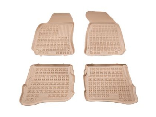 Λαστιχένια πατάκια Rezaw-Plast για VW Passat B5 (1996-2005) - τύπου σκαφάκι - μπεζ - 4τμχ.