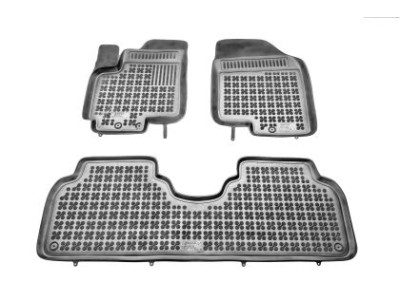 Λαστιχένια πατάκια Rezaw-Plast για Kia Venga (2009+) - τύπου σκαφάκι - 3τμχ.