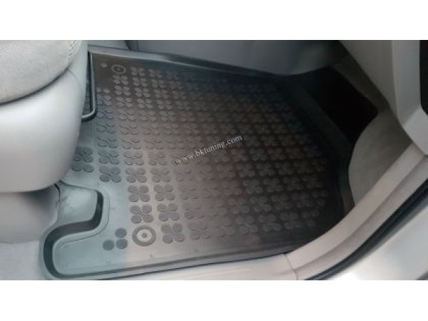 Λαστιχένια πατάκια Rezaw-Plast για Kia Carnival II (2005+) - 5 seats - τύπου σκαφάκι - 3τμχ.