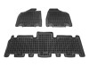 Λαστιχένια πατάκια Rezaw-Plast για Kia Carnival II (2005+) - 5 seats - τύπου σκαφάκι - 3τμχ.