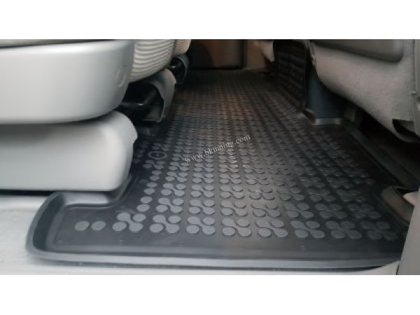 Λαστιχένια πατάκια Rezaw-Plast για Kia Carnival II (2005+) - 5 seats - τύπου σκαφάκι - 3τμχ.