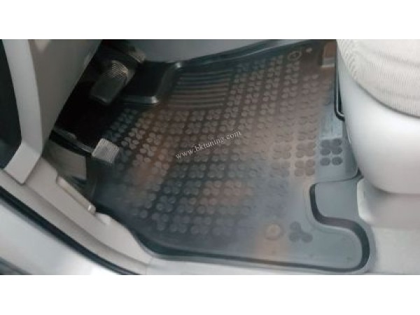 Λαστιχένια πατάκια Rezaw-Plast για Kia Carnival II (2005+) - 5 seats - τύπου σκαφάκι - 3τμχ.