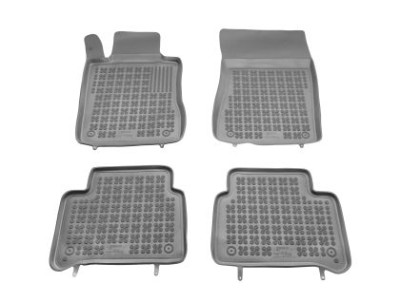 Λαστιχένια πατάκια Rezaw-Plast για Mercedes 211 E-Class / W219 CLS (2002-2010) - τύπου σκαφάκι - γκρι - 4τμχ.