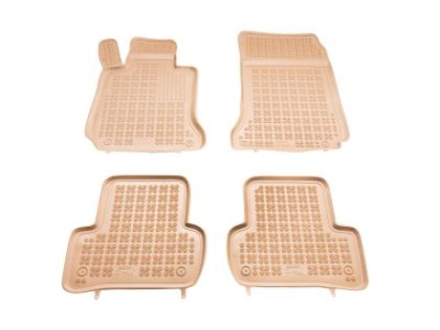 Λαστιχένια πατάκια Rezaw-Plast για Mercedes W204 (2007-2014) - τύπου σκαφάκι - μπεζ - 4τμχ.