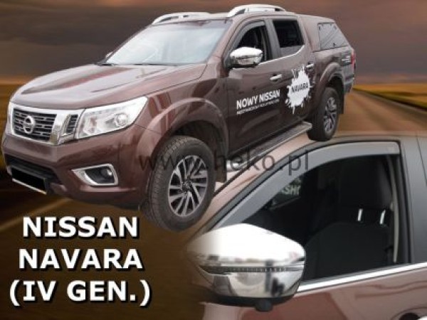 Ανεμοθραύστες Heko για Nissan Navara (2014+) 4 πορτο - 2 τμχ. εμπρός