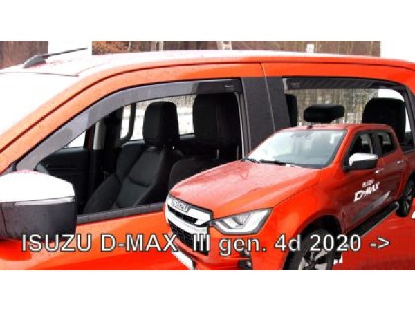 Ανεμοθραύστες Heko για Isuzu D-MAX (2020+) 4πορτο - 4τμχ. εμπρός και πίσω