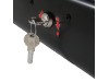 Μπαγκαζιέρα οροφής Junior Easy180x78x40cm με μονόπλευρο άνοιγμα και κλειδί, 430 λίτρα - μαύρη γυαλιστερή