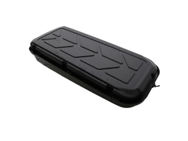 Μπαγκαζιέρα οροφής Junior Easy180x78x40cm με μονόπλευρο άνοιγμα και κλειδί, 430 λίτρα - μαύρη γυαλιστερή