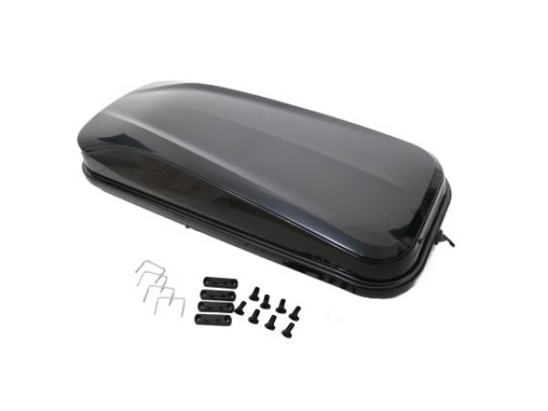 Μπαγκαζιέρα οροφής Junior Easy180x78x40cm με μονόπλευρο άνοιγμα και κλειδί, 430 λίτρα - μαύρη γυαλιστερή