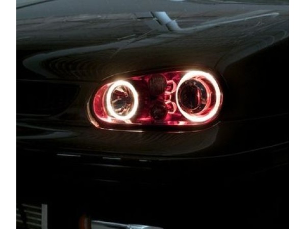 Δαχτυλίδια angel eyes CCFL για Vw Golf 4 - κόκκινα