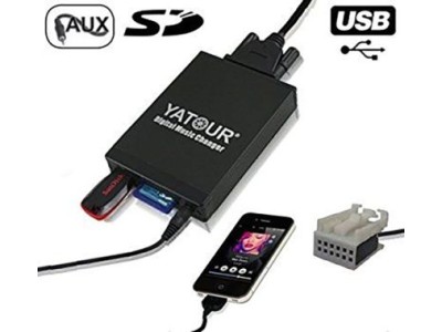 USB / MP3 Changer για Vw Golf 5 / 6 / Touran / Touareg / Tiguan / T5 / Jetta / Polo / Audi A3 (2004+), A4 (2007+), TT (2007+) / SEAT Alhambra, Arosa, Cordoba, Ibiza, Leon, Toledo / Skoda Fabia, Octavia, Superb - με 12 pin port