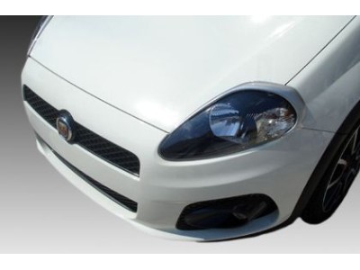 Φρυδάκια φαναριών για Fiat Grande Punto (2005+) - μαύρα
