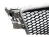 Μάσκα χωρίς σήμα για Audi A4 B8 (2008-2011) - RS LOOK ασημένιο - ματ