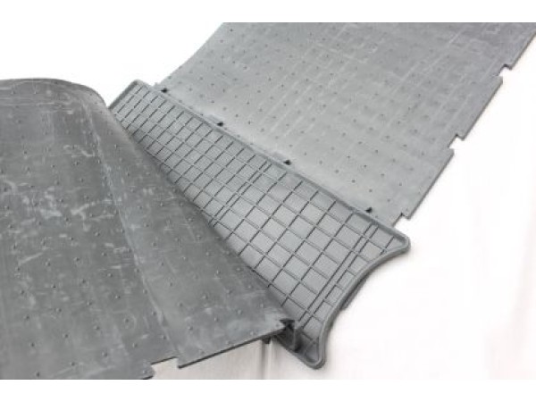 Λαστιχένια πατάκια Frogum για FIAT Ducato / PEUGEOT Boxer / CITROEN Jumper (1994-2007) - γκρι - 3τμχ.