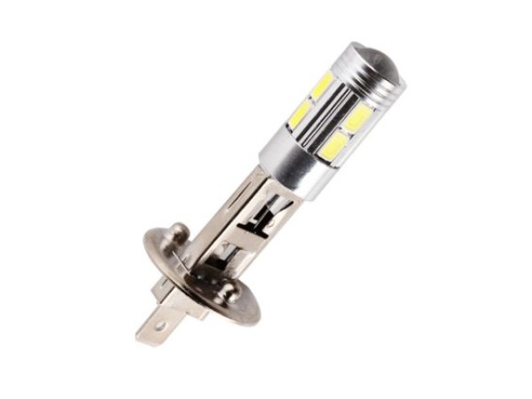 Led λάμπα Η1 με 8 led και ένα 3W μπροστά με προτζέκτορα - 1τμχ.