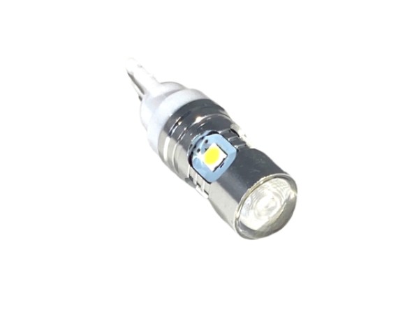 Led λάμπα T10 με 5 led 3030 και προτζέκτορα - 1τμχ.