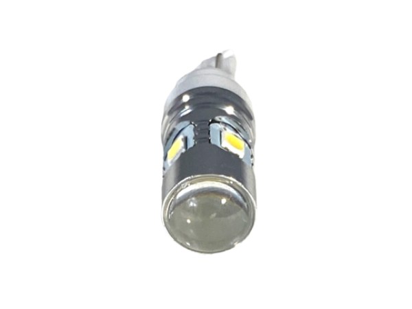 Led λάμπα T10 με 5 led 3030 και προτζέκτορα - 1τμχ.