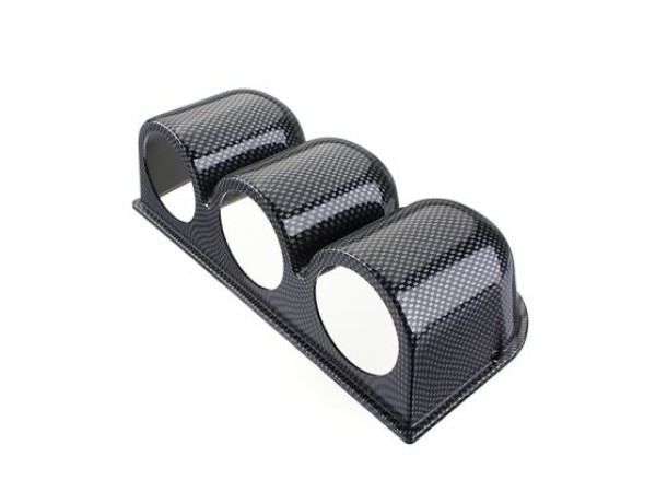 Κονσόλα - βάση για 3 όργανα μέτρησης 52 mm - carbon