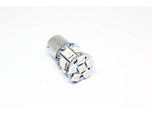 Led λάμπα τύπου BA15S με 13 SMD led διπλού φωτισμού κόκκινη - 1τμχ.