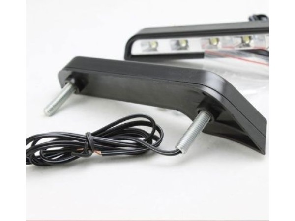 Universal led φώτα με 6 led - 2τμχ.