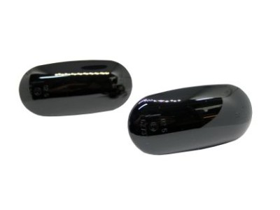 Led φλας φτερού για Mitsubishi Pajero (1998-2005) - φιμέ με τρεχούμενο φλας - σετ 2τμχ.