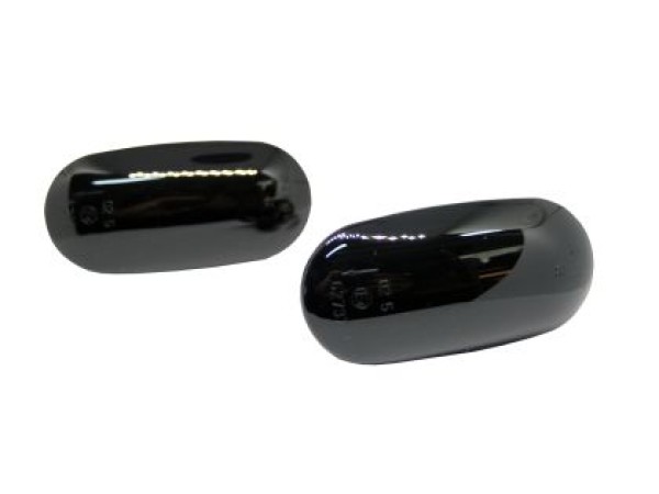 Led φλας φτερού για Mitsubishi Pajero (1998-2005) - φιμέ με τρεχούμενο φλας - σετ 2τμχ.