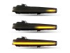 Τρεχούμενα led φλας για καθρέφτες για C-Class W205, S-Class W222, W217, E-Class W213 (2013-2016) - φιμέ με τρεχούμενο φλας - σετ 2τμχ.