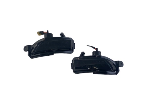 Τρεχούμενα led φλας για καθρέφτες για Skoda Fabia (2014+), Rapid (2012+) / Seat Toledo (2012+) - φιμέ με τρεχούμενο φλας - σετ 2τμχ.
