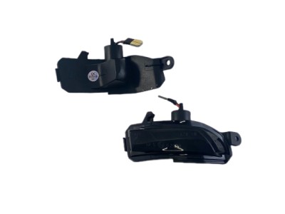 Τρεχούμενα led φλας για καθρέφτες για Skoda Fabia (2014+), Rapid (2012+) / Seat Toledo (2012+) - φιμέ με τρεχούμενο φλας - σετ 2τμχ.