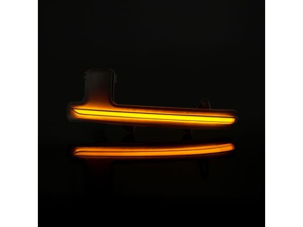 Τρεχούμενα led φλας για καθρέφτες για Mazda CX-5, CX-8, CX-9 (2017+) - φιμέ με τρεχούμενο φλας - σετ 2τμχ.