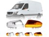 Τρεχούμενα led φλας για καθρέφτες για Mercedes Sprinter / VW Crafter (2006-2021) chrome - 2τχμ.