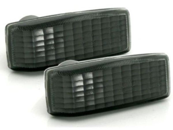 Φλας φτερού για Mercedes W124 / W201 / W202 / Smart - μαύρα - σετ 2τμχ.