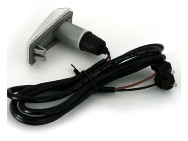 Φλας φτερού για Mercedes W124 / W201 / W202 / Smart - μαύρα - σετ 2τμχ.