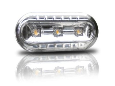 Led φλας φτερού για Vw / Ford / Seat -χρωμίου - σετ 2τμχ.